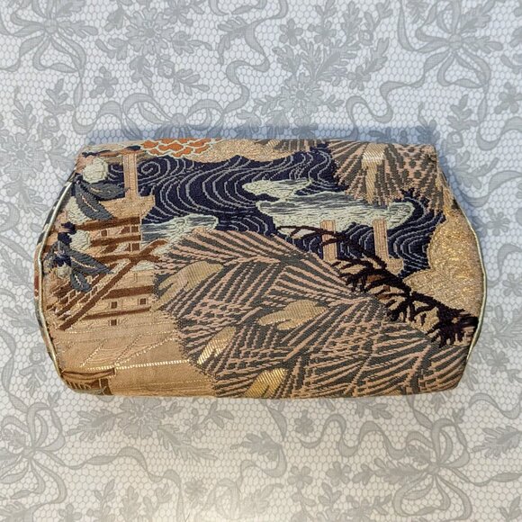 Lovely little vintage brocade clutch - Picture 2 of 4